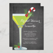 ホリデーカクテルブライダルシャワー招待状 招待状 (正面/裏面)
