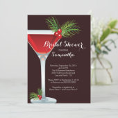 ホリデーカクテルブライダルシャワー招待状 招待状 (スタンド正面)