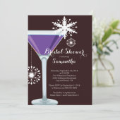 ホリデーカクテルブライダルシャワー招待状 招待状 (スタンド正面)