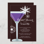 ホリデーカクテルブライダルシャワー招待状 招待状 (正面/裏面)