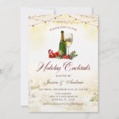 ホリデーカクテルモダンフェスティバルクリスマスパーティー 招待状 (正面)