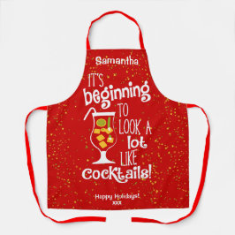 ホリデーカクテル恋人 エプロン
