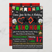 ホリデーカジノナイト招待状 招待状 (正面/裏面)
