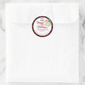 ホリデーカスタムロゴ製品パッケージ ラウンドシール (バッグ)