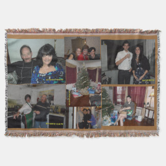 ホリデーカスタム写真ブランケット スローブランケット