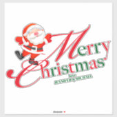 ホリデーカスタム メリークリスマス シール (シート)