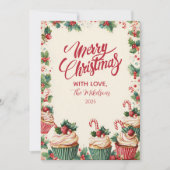 ホリデーカップケーキの喜び クリスマス (正面)