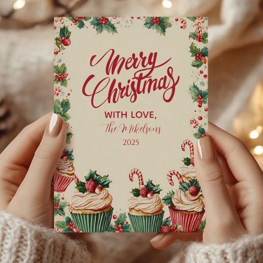 ホリデーカップケーキの喜び クリスマス