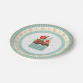 ホリデーカップケーキクリスマスプレート ペーパープレート (アングル)