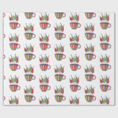 ホリデーカップ応援クリスマスツリー ラッピングペーパー (フラット)