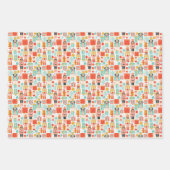 ホリデーカラフルくるみ割り ラッピングペーパーシート (正面)