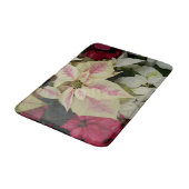ホリデーカラフルポインセティアスフローラ バスマット (アングル)