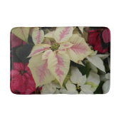 ホリデーカラフルポインセティアスフローラ バスマット (正面)