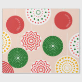 ホリデーカラフルラッピング紙 ラッピングペーパー (フラット)