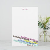 ホリデーカラフル応援カスタムホリデーステーショナリー 便箋 (スタンド正面)