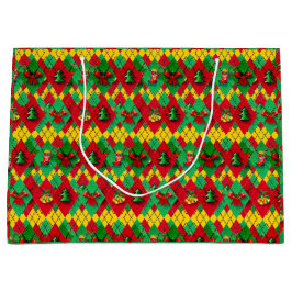 ホリデーカラーズクリスマス ラージペーパーバッグ