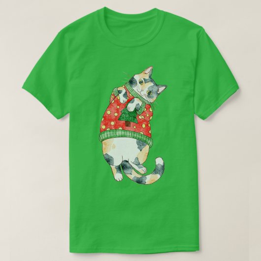 ホリデーカリコキャット Tシャツ (デザイン正面)