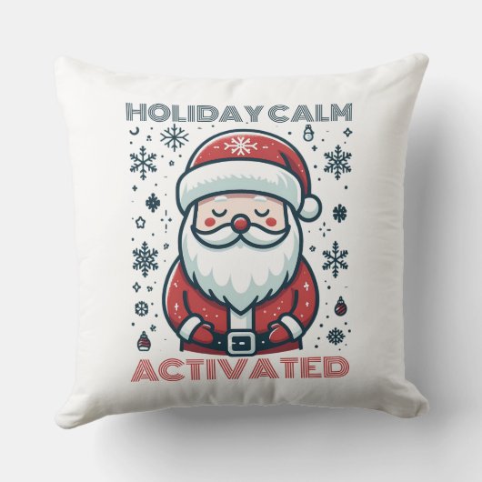 ホリデーカルムアクティベートサンタ装飾用クッション クッション (裏面)