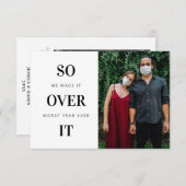 ホリデーカードおもしろいとフォトクリスマスカード サンキューカード (正面/裏面)