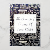 ホリデーカードの箔押し 箔シーズンカード (正面)