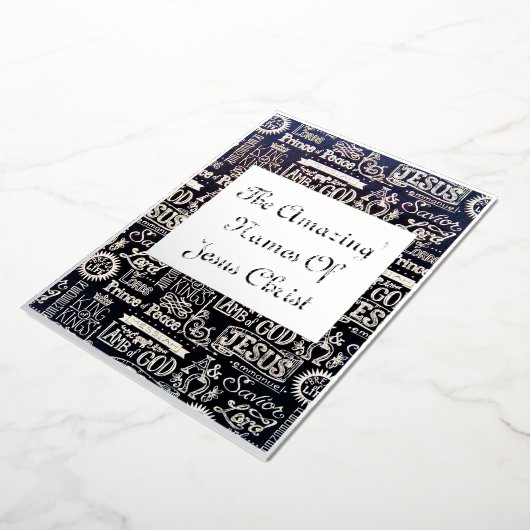 ホリデーカードの箔押し 箔シーズンカード (回転した状態)