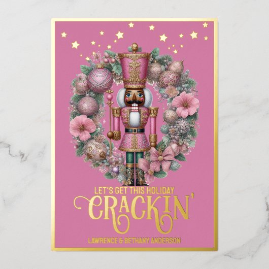 ホリデーカードの箔押し 箔シーズンカード (正面)