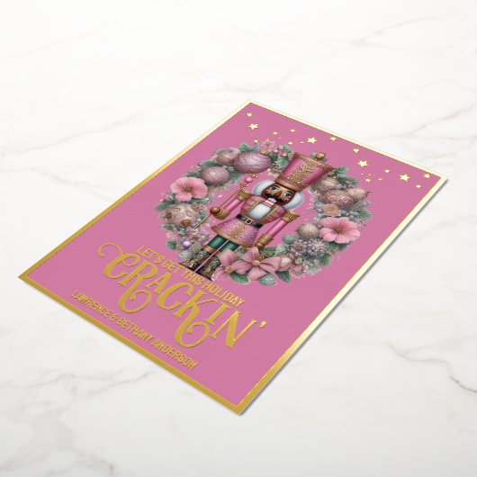 ホリデーカードの箔押し 箔シーズンカード (回転した状態)