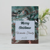 ホリデーカードの箔押し 箔シーズンカード (立ち正面)