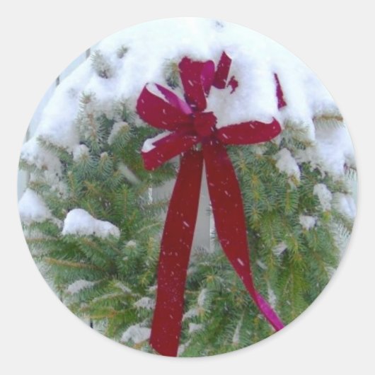 ホリデーカード封筒用シール ラウンドシール (正面)