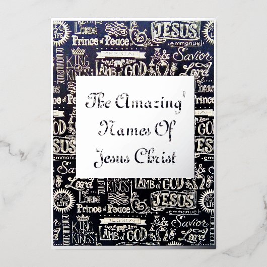 ホリデーカード箔押し 箔シーズンカード (正面)