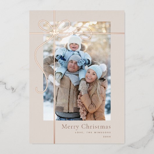 ホリデーカード箔押し 箔シーズンカード (正面)