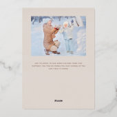 ホリデーカード箔押し 箔シーズンカード (裏面)