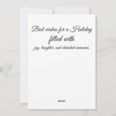 ホリデーカード (裏面)