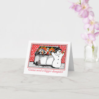 ホリデーカード – より大きなゴミ箱が必要 カード