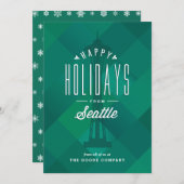 ホリデーカード*シアトルからのグリーティング* シーズンカード (正面/裏面)