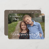 ホリデーカード – スプレッドJOY 招待状 (正面/裏面)