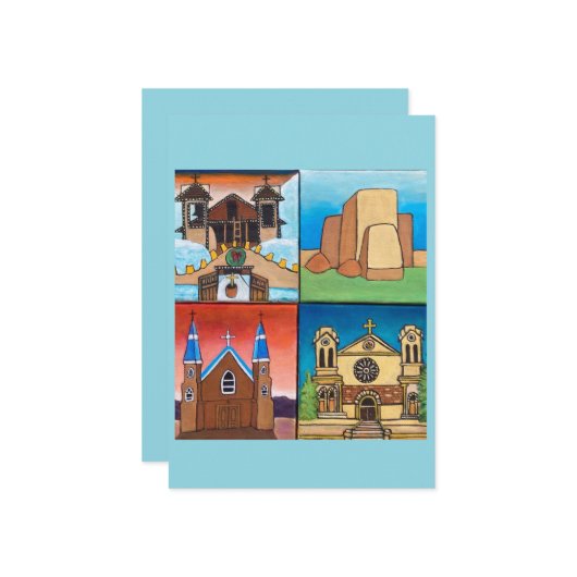 ホリデーカード：ニューメキシコの聖地 シーズンカード (正面/裏面インサイチュ)