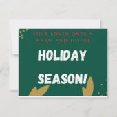 ホリデーカード ノートカード (裏面)