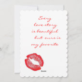 ホリデーカード – バレンタインデー (裏面)