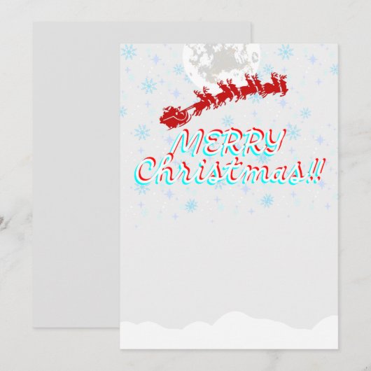 ホリデーカード – パステルカラー – クリスマス(2024) サンキューカード (正面/裏面)