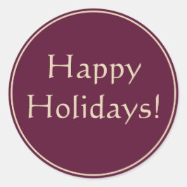 ホリデーカード ラウンドシール