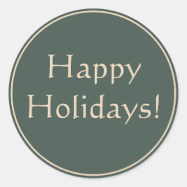 ホリデーカード ラウンドシール