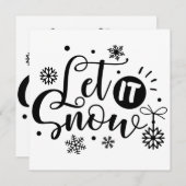 ホリデーカード:雪を降らせる (正面/裏面)