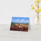 ホリデーカード – Happy Thanksgiving カード (黄色い花)