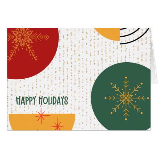 ホリデーカーパーソナライズされたド5x7ホリデーカード (正面横)