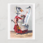 ホリデーガチョウからの挨拶 ポストカード (正面)