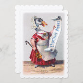 ホリデーガチョウからの挨拶 招待状 (正面/裏面)