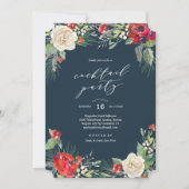 ホリデーガーデンカクテルパーティの招待状 招待状 (正面)