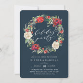 ホリデーガーデンリースパーティの招待状 招待状 (正面)