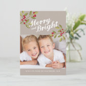 ホリデーガーラメリーンド&ブライトフォトグリーティング シーズンカード (スタンド正面)